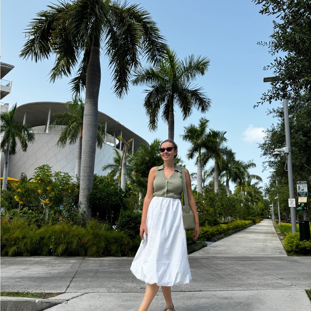 White Midi Skirt